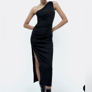 Zara Draped Asymmetric Dress